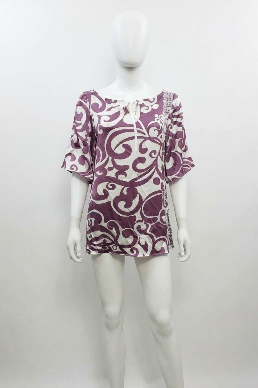 NEW HALE BOB women's printed silk dress in tl14